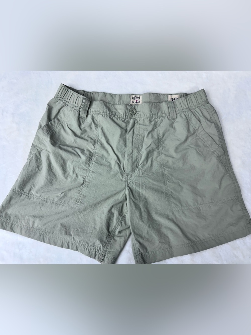 RedHead Brand Co. Men's Khaki Flat Front Outdoor Shorts 4 Pockets Size 38